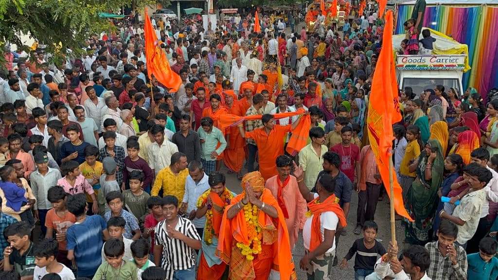 भरतपूरा से शुरु हुई सनातन संकल्प यात्रा का सुवासरा में हुआ भव्य समापन