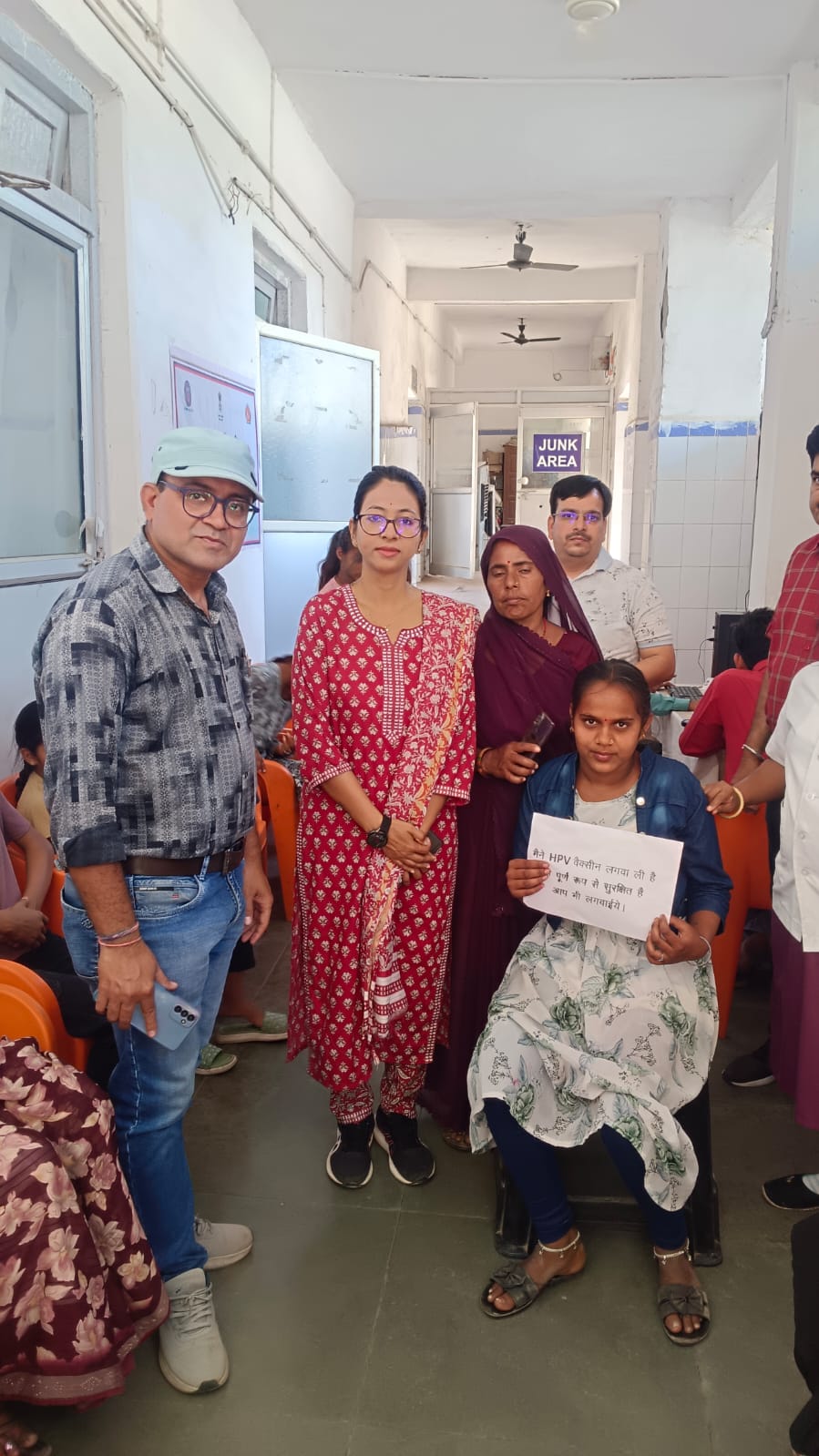 सीतामऊ में एचपीवी टीकाकरण के लिए सामूहिक विशेष पहल